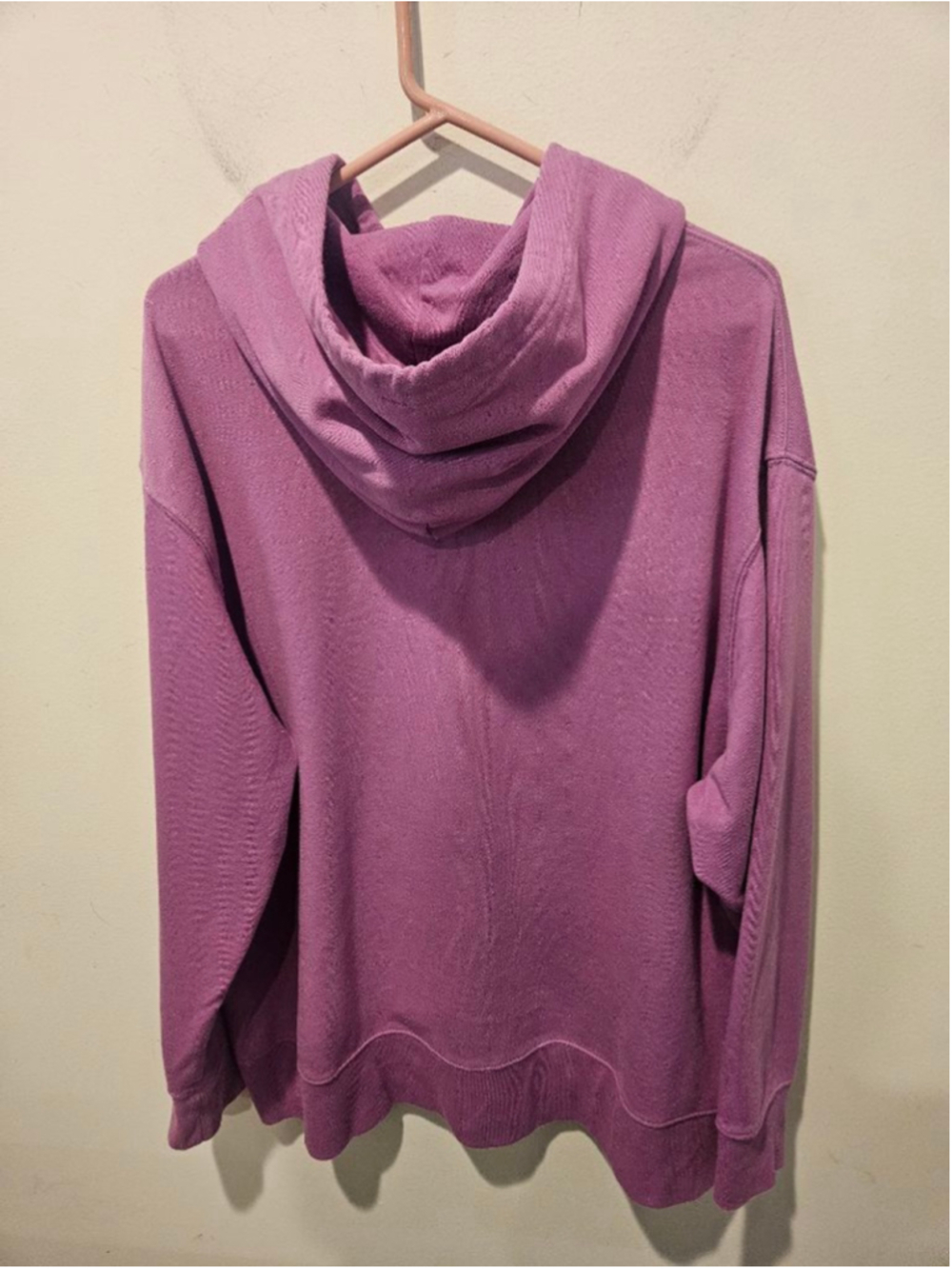Women's Ivory Ella Purple Oversized Hoodie XL - Picture 6 of 8
